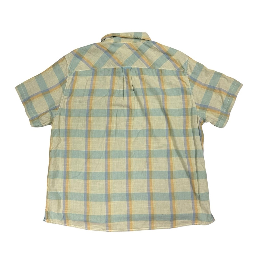 Carbon 2 Cobalt Shirt Men's XL Wildflower Plaid‎ Short Sleeve Button Up Colorful - Picture 3 of 8